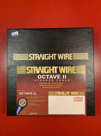 Straight Wire Octave 2 10Ft Speaker Cables W/Spades