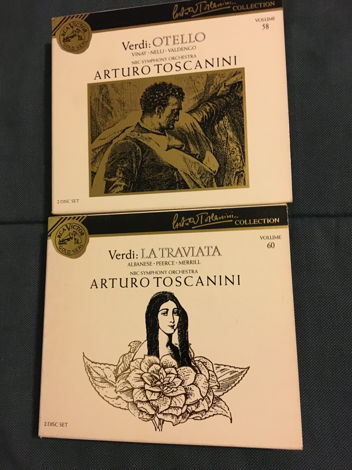 Verdi Arturo Tuscanini  volumes 58 & 60 RCA gold seal O...