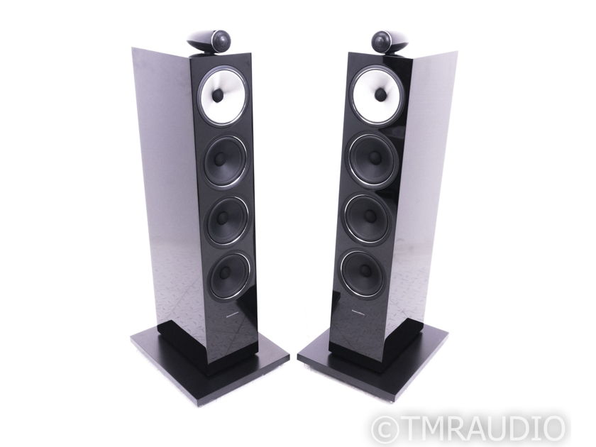 B&W 702 S2 Floorstanding Speakers; Gloss Black Pair; 702S2 (20485)