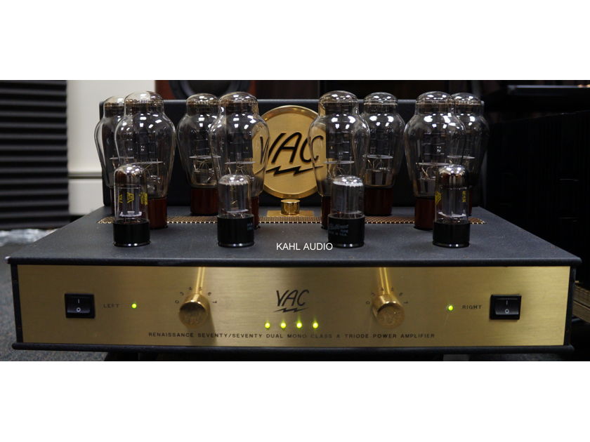 VAC Reference 70/70 MKIII tube stereo amp. 70W of magic from 300B's. $22,000 MSRP