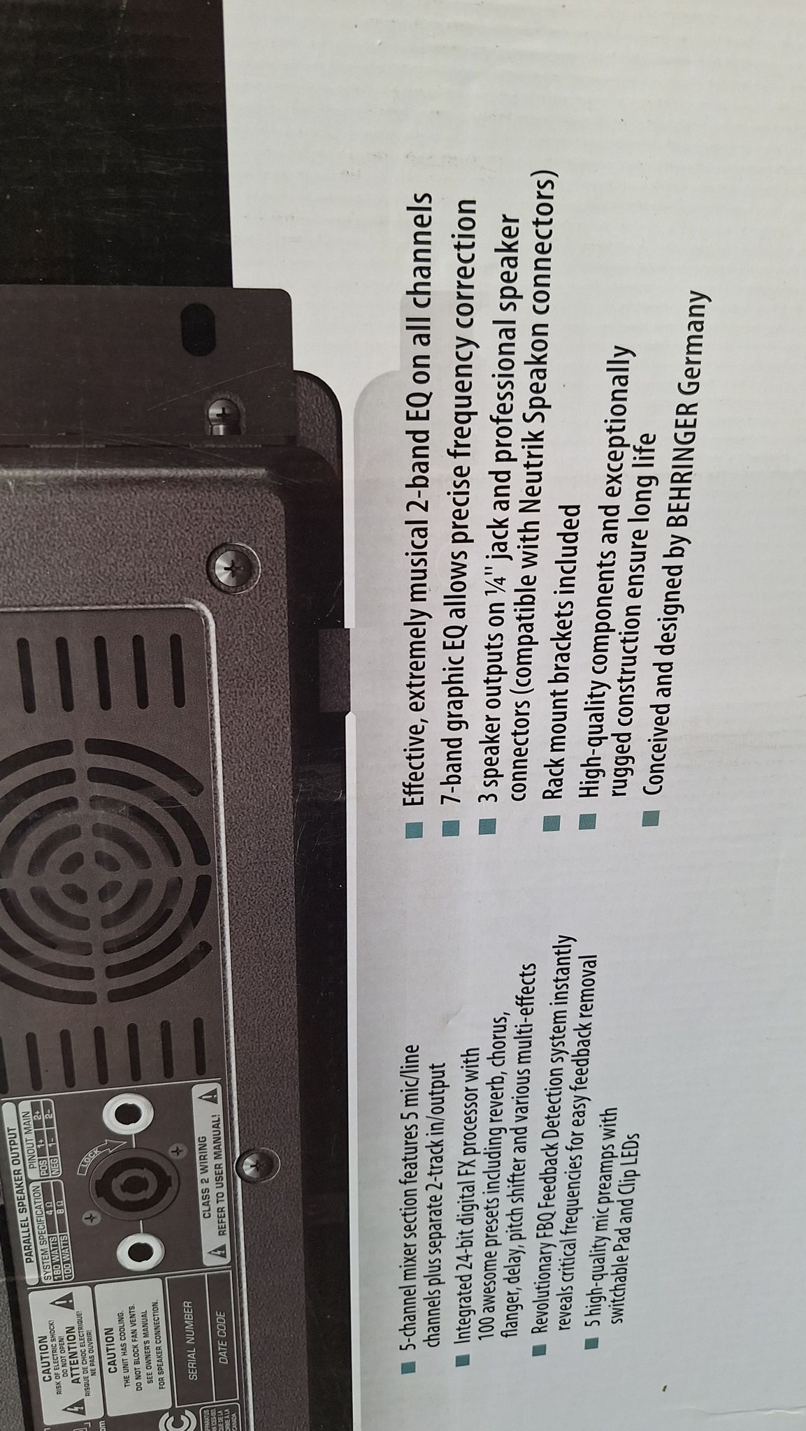 Europower PMP518M Ultra Compaact 180 Watt 5 Channel Pow... 7