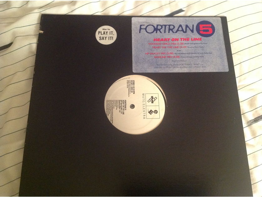 Fortran 5 Heart On The Line Mute/Elektra Records Promo 12 Inch EP