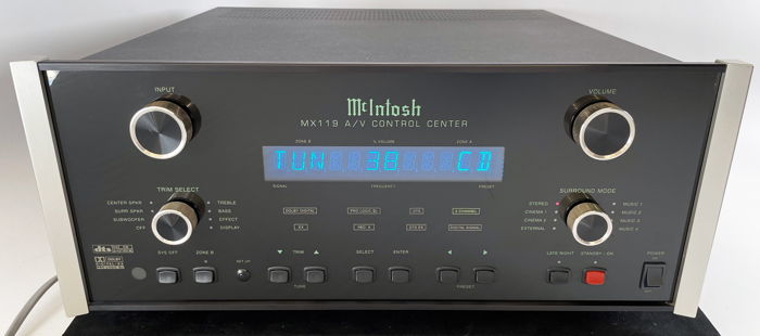 McIntosh MX119 Home Theater Processor and Preamplifier