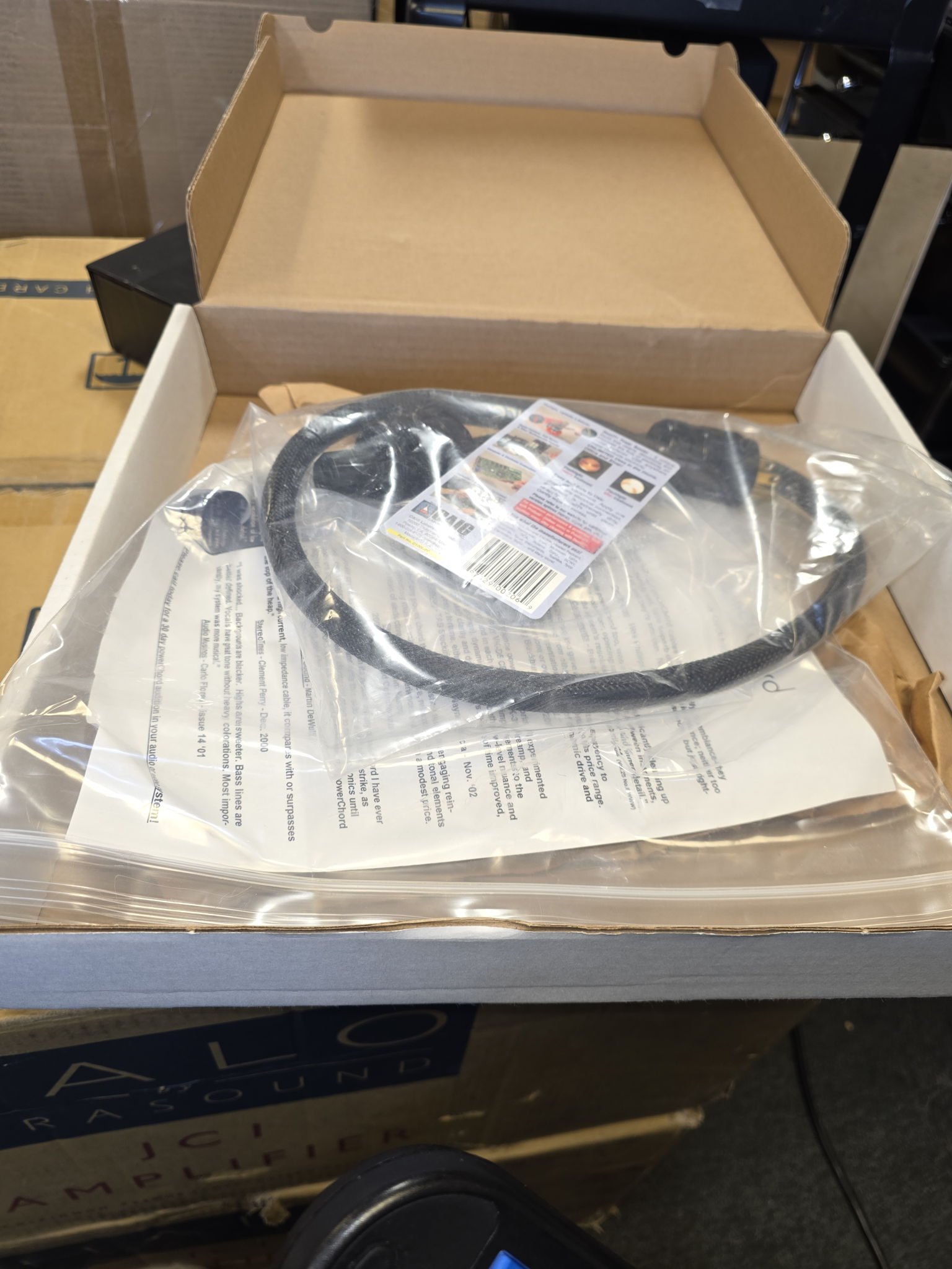 Audience Power Cord. 3 foot