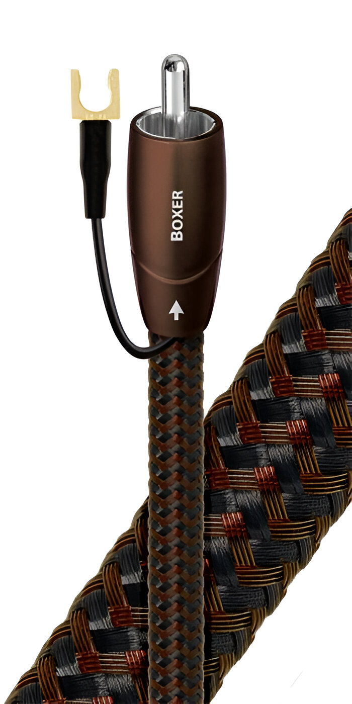 AudioQuest Boxer Subwoofer Cable, 2.0 Meter (6.6Ft), RCA 4