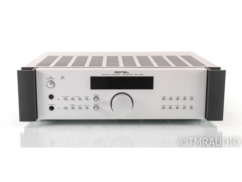 Rotel RX-1052 Stereo Home Theater Receiver; RX1052; Silver; Remote; MM Phono (31522)