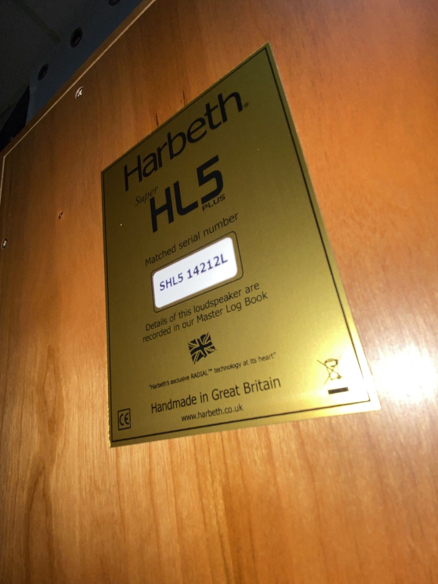 Harbeth Super HL5 Plus Bookshelf Speakers Used 12