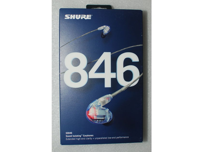 Shure SE846 Clear Bluetooth Version Brand New Sealed
