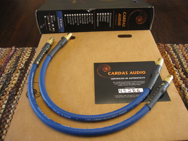 Cardas Audio Clear Rev.1 0.5m / 19.6 in. RCA IC Cables ...