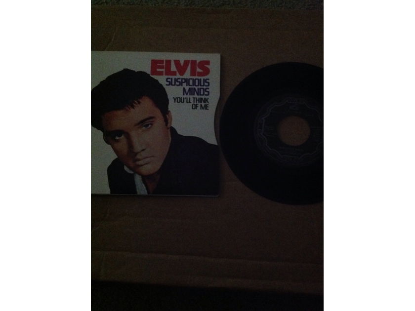 Elvis Presley  - Suspicious Minds/You'll Think Of Me RCA Records Canada 45 Single With Picture Sleeve Vinyl NM