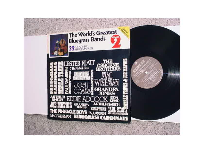 The Worlds greatest bluegrass bands - double lp record 32 great performances 1979 CMH 5901 stereo