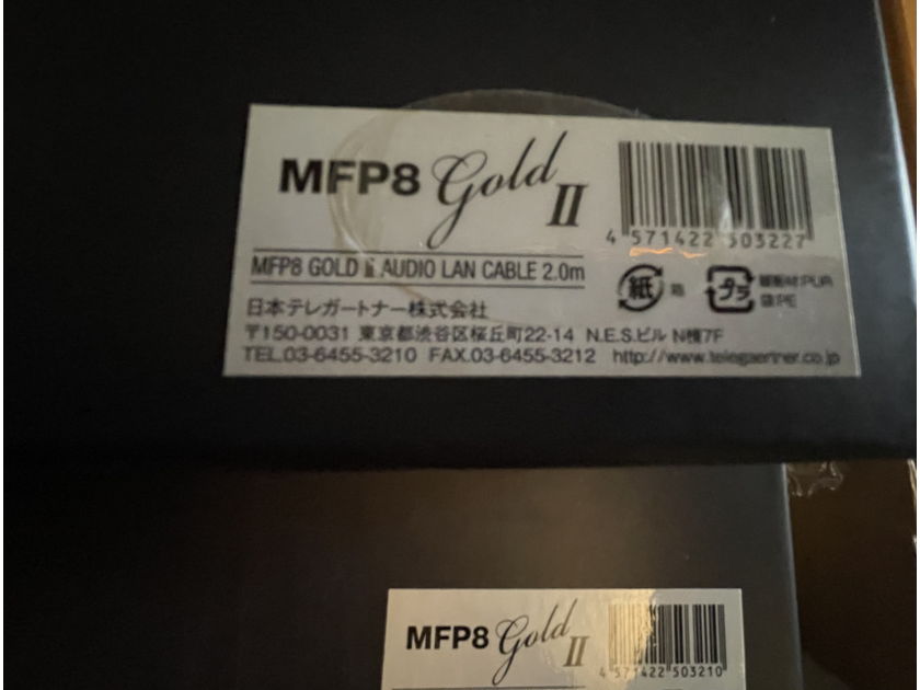 Telegartner MFP8 Gold II Audio Ethernet Cables (1m and 2m) ✨