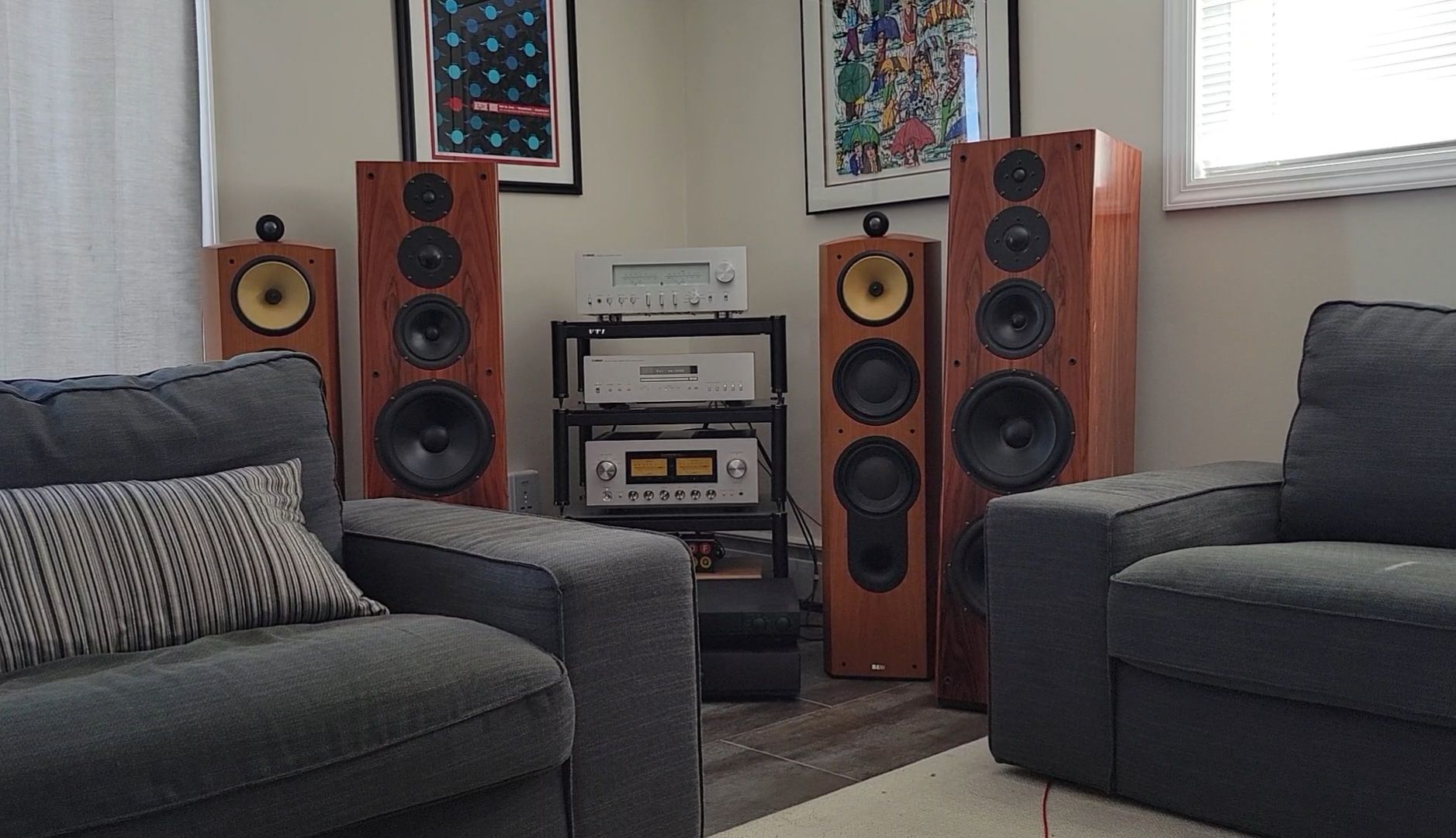 B&W 803 and Silverline Sonata II