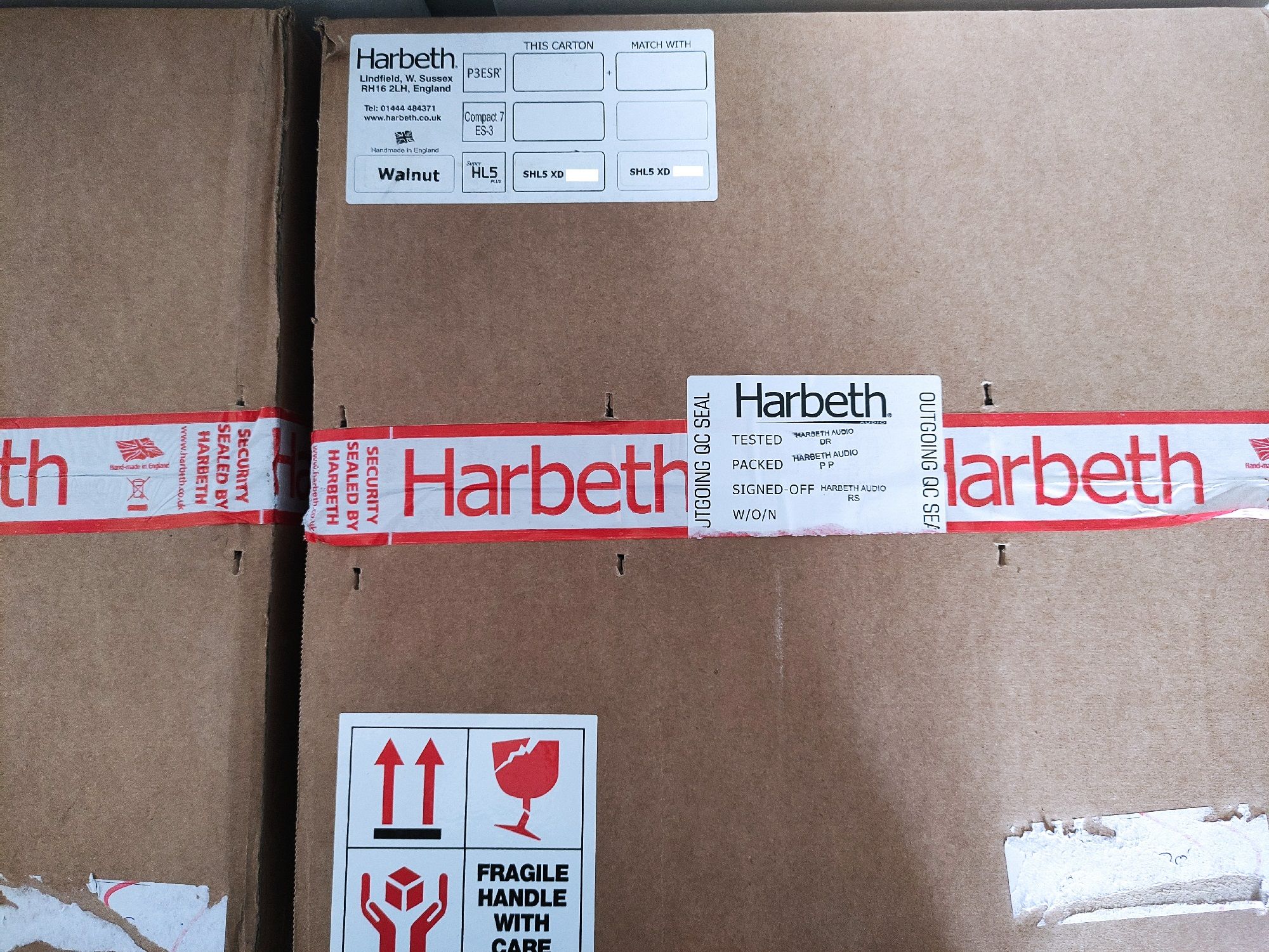 Harbeth SHL5 Plus XD Walnut SEALED 5