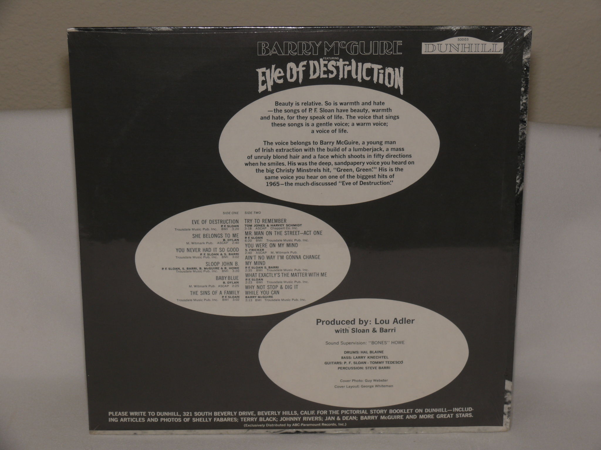 BARRY MCGUIRE ~ EVE OF DESTRUCTION ~ 1965 MONO LP ~ STI... 2
