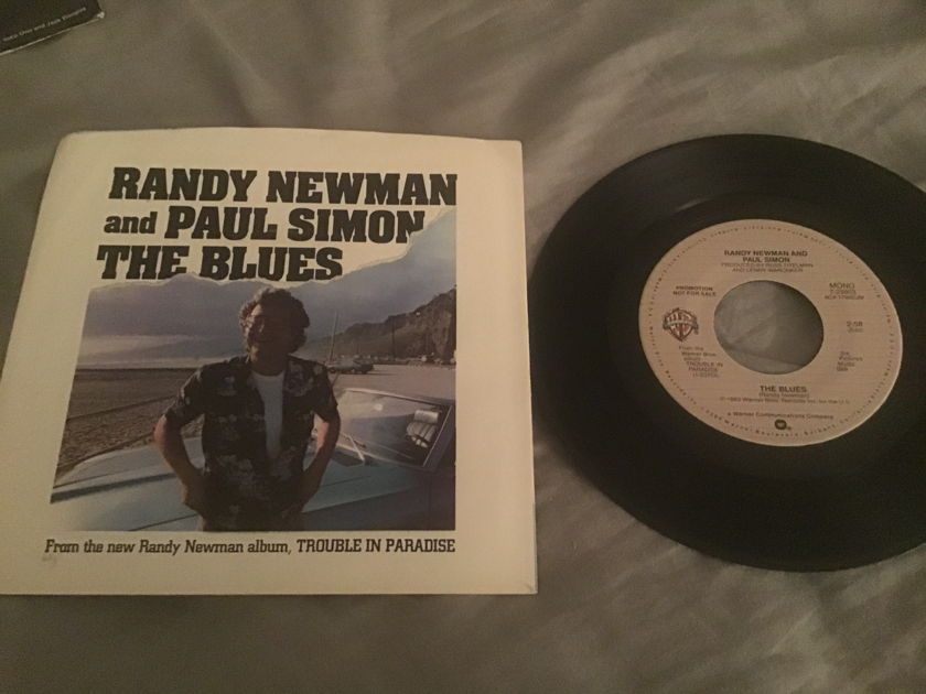 Randy Newman Paul Simon Promo Mono/Stereo 45 With Picture Sleeve  The Blues