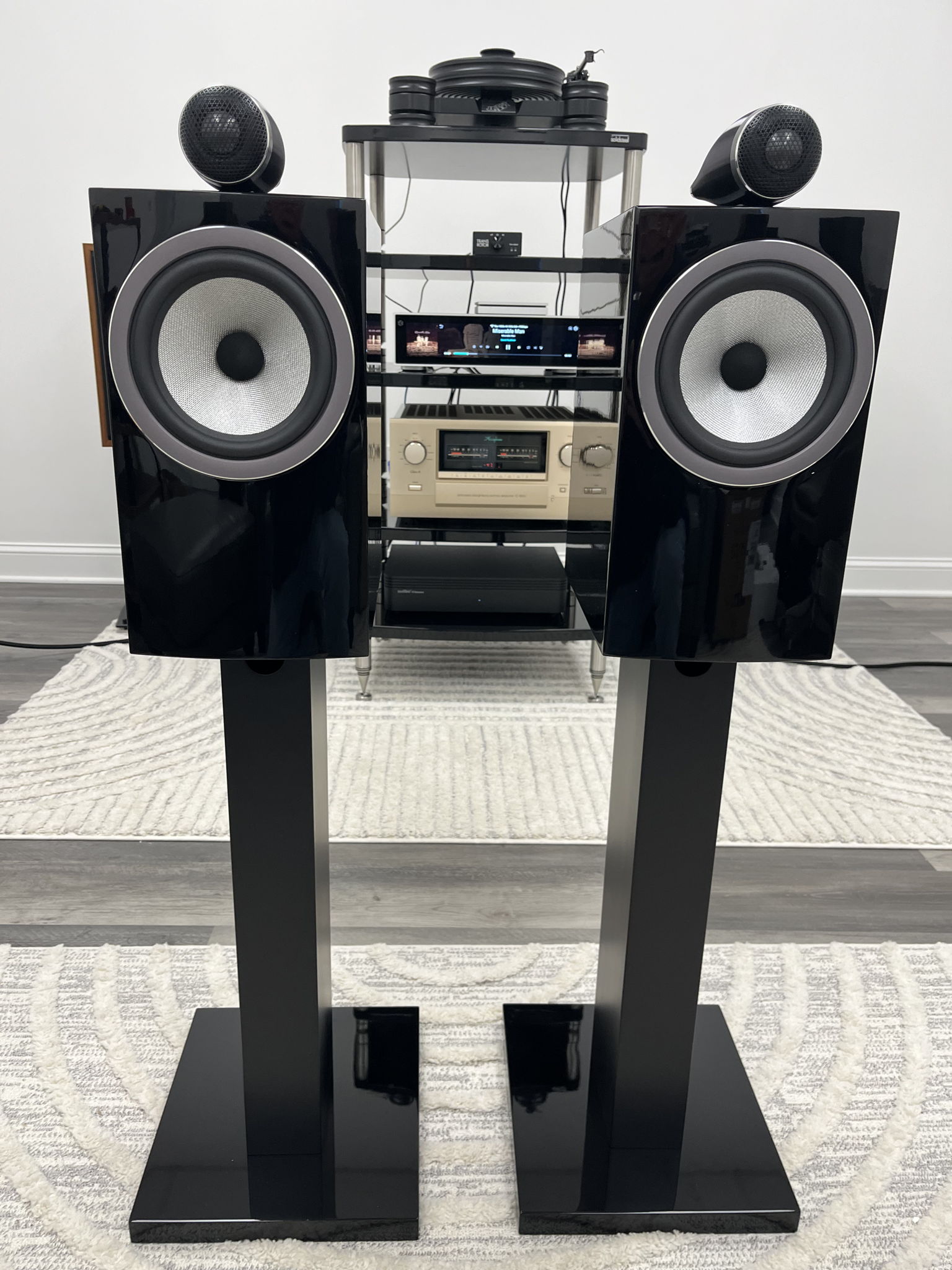 Bowers & Wilkins 705 S3 with Matching Stands