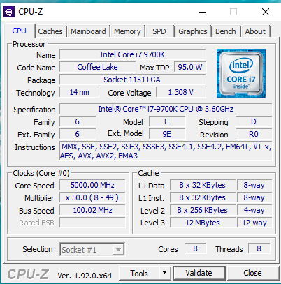 Overclocked From 3.6Ghz to 8 cores at 5Ghz