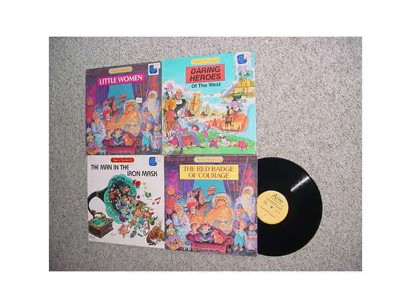 PLAYHOUSE PRESENTATION lot of 4 lp records - 3 are sealed  by AIM Records  childrens related