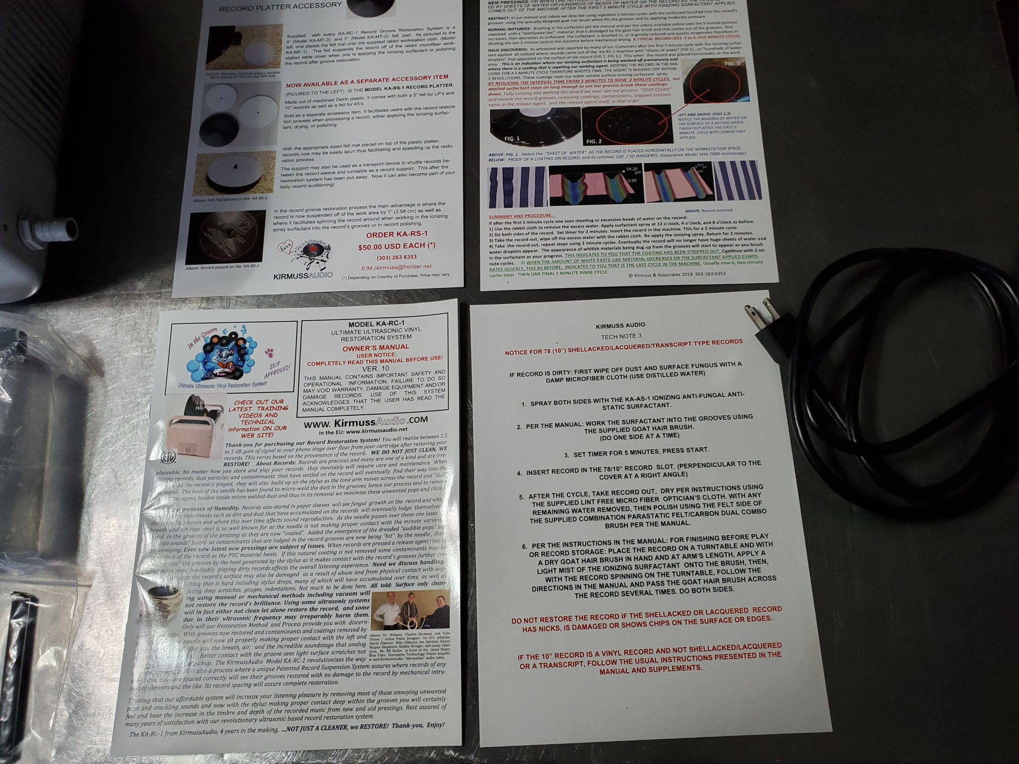 Kirmuss Audio KA-RC-1 Ultrasonic Record Cleaner 4