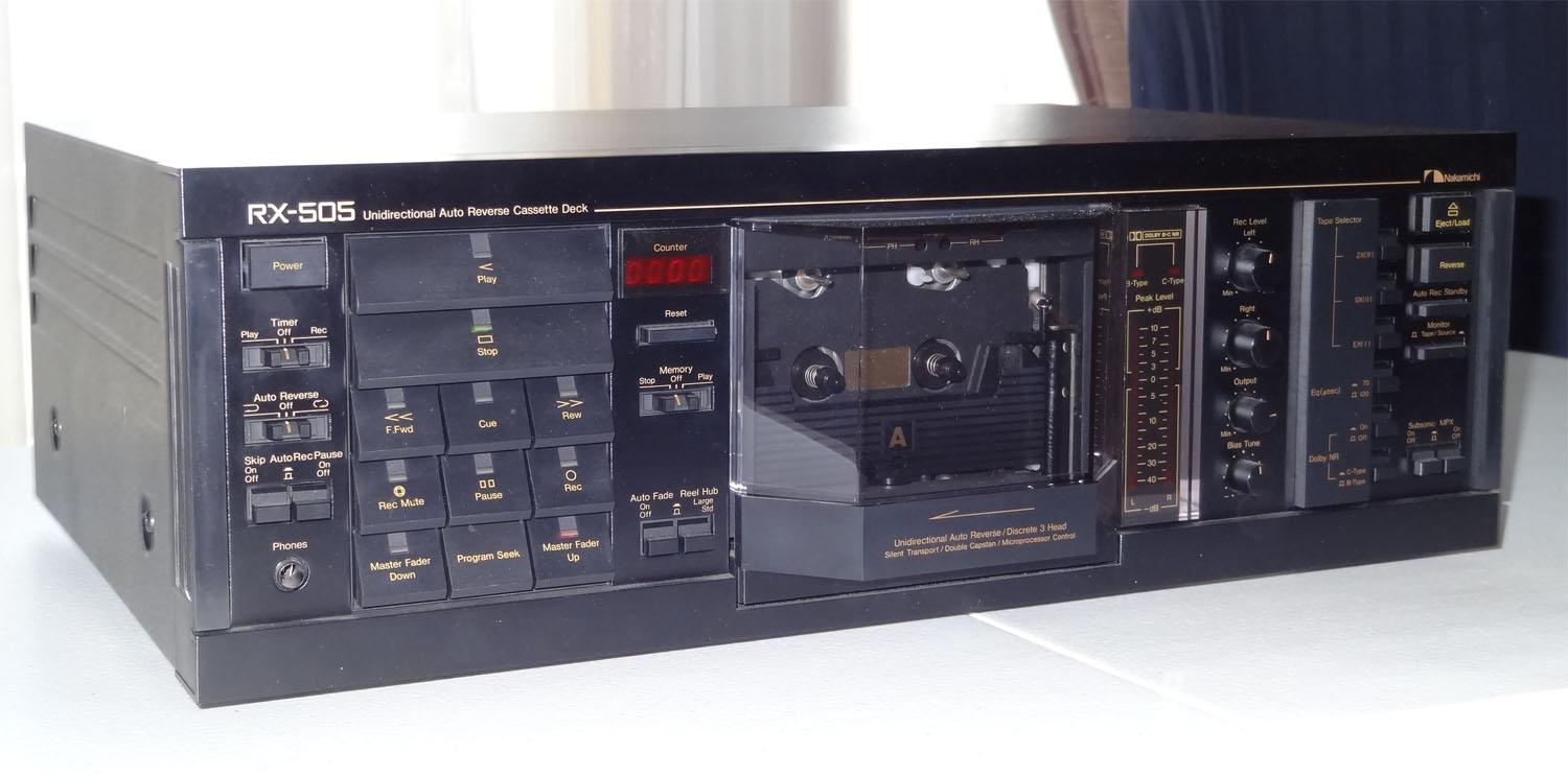 Lecteur De Cassettes Nakamichi RX-505 - Occasion, Fonctionnel, Origine Japon - Sans Garantie