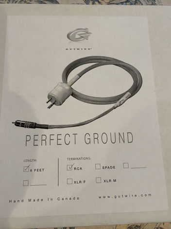 GutWire Audio Cables Perfect Ground