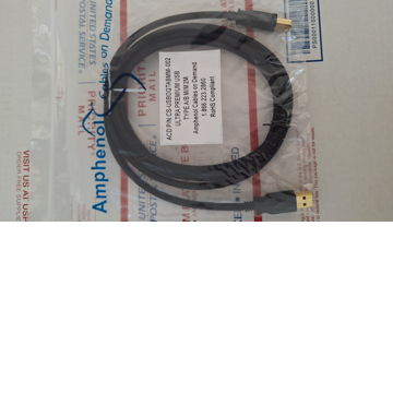 Amphenol UltraPremium USB type A/B 2 meter interconnect...