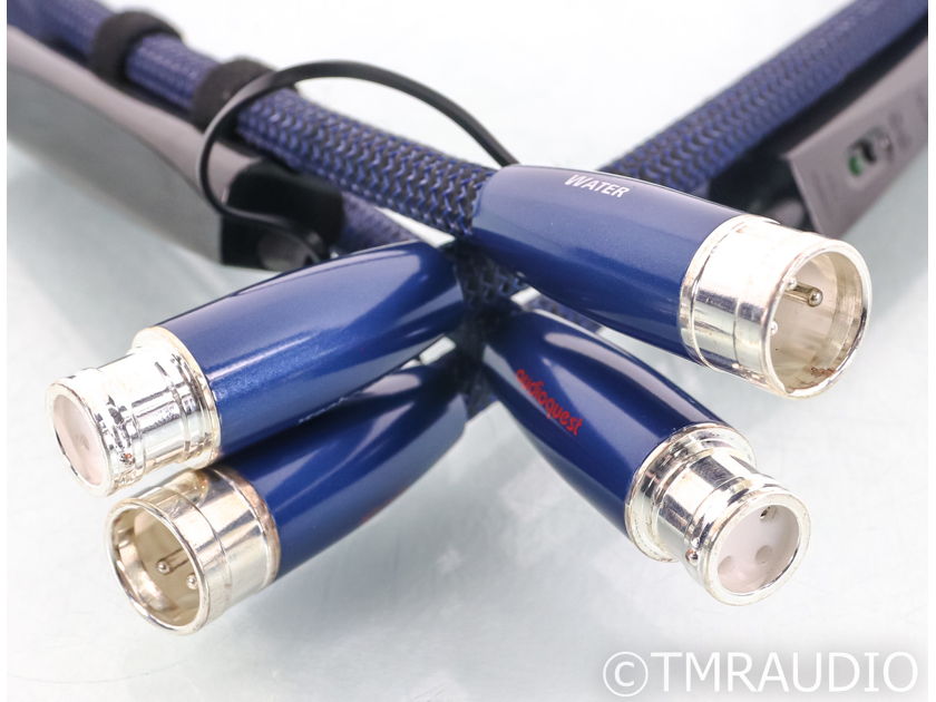 AudioQuest Water XLR Cables; 1m Pair Balanced Interconnects; 72v DBS (44899)