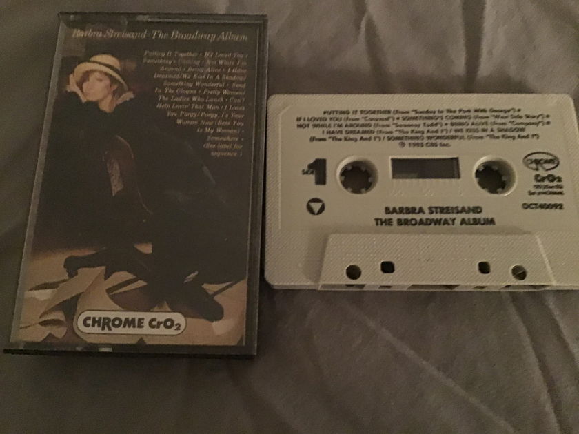 Barbra Streisand Pre Recorded Cassette Chrome Tape The Broadway Album
