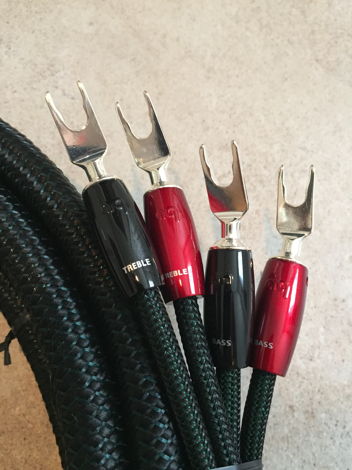 AudioQuest Aspen  Speaker Cables Single Bi-Wire 8ft 100...
