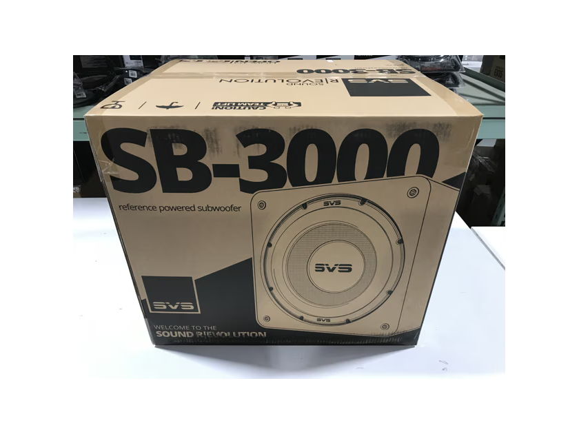 SVS SB-3000 13" Sealed Subwoofer with Bluetooth App Control Black Ash SVSSB3000BA