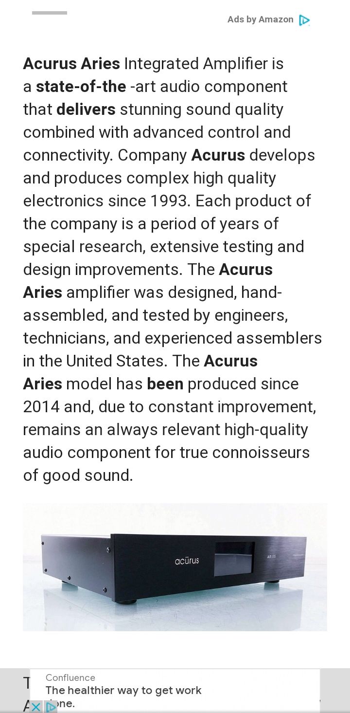 Acurus ARIES 2.1 INTEGRATED AMPLIFIER BRAND NEW Factory... 15