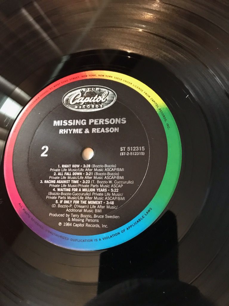 Missing Persons -  rhyme reason 3