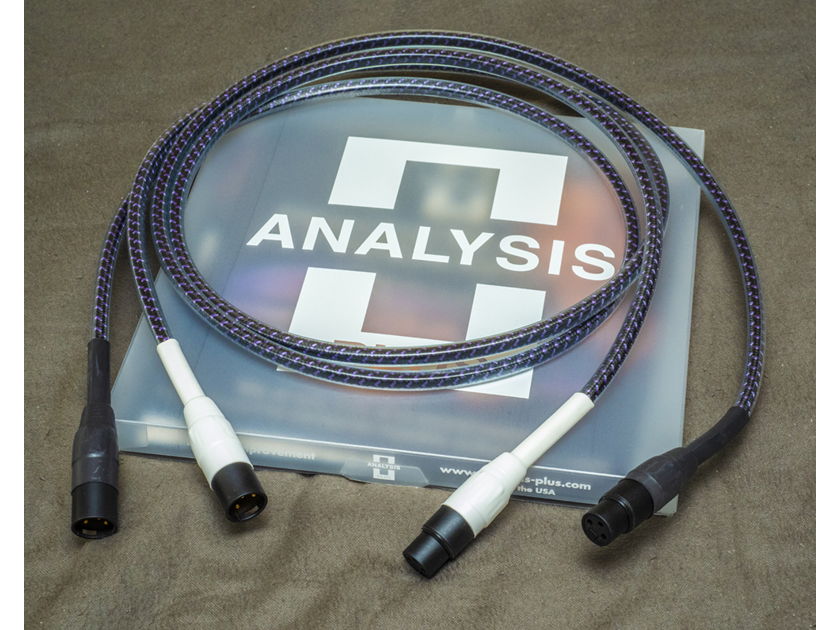 Analysis Plus Inc. Solo Crystal Oval interconnects, 1.5m length, XLR's, NIB