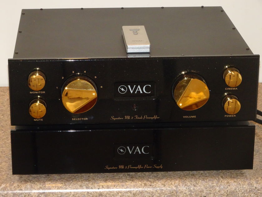 Valve Amplification Company Signature Mk2a SE VAC Preamplifier with phono stage