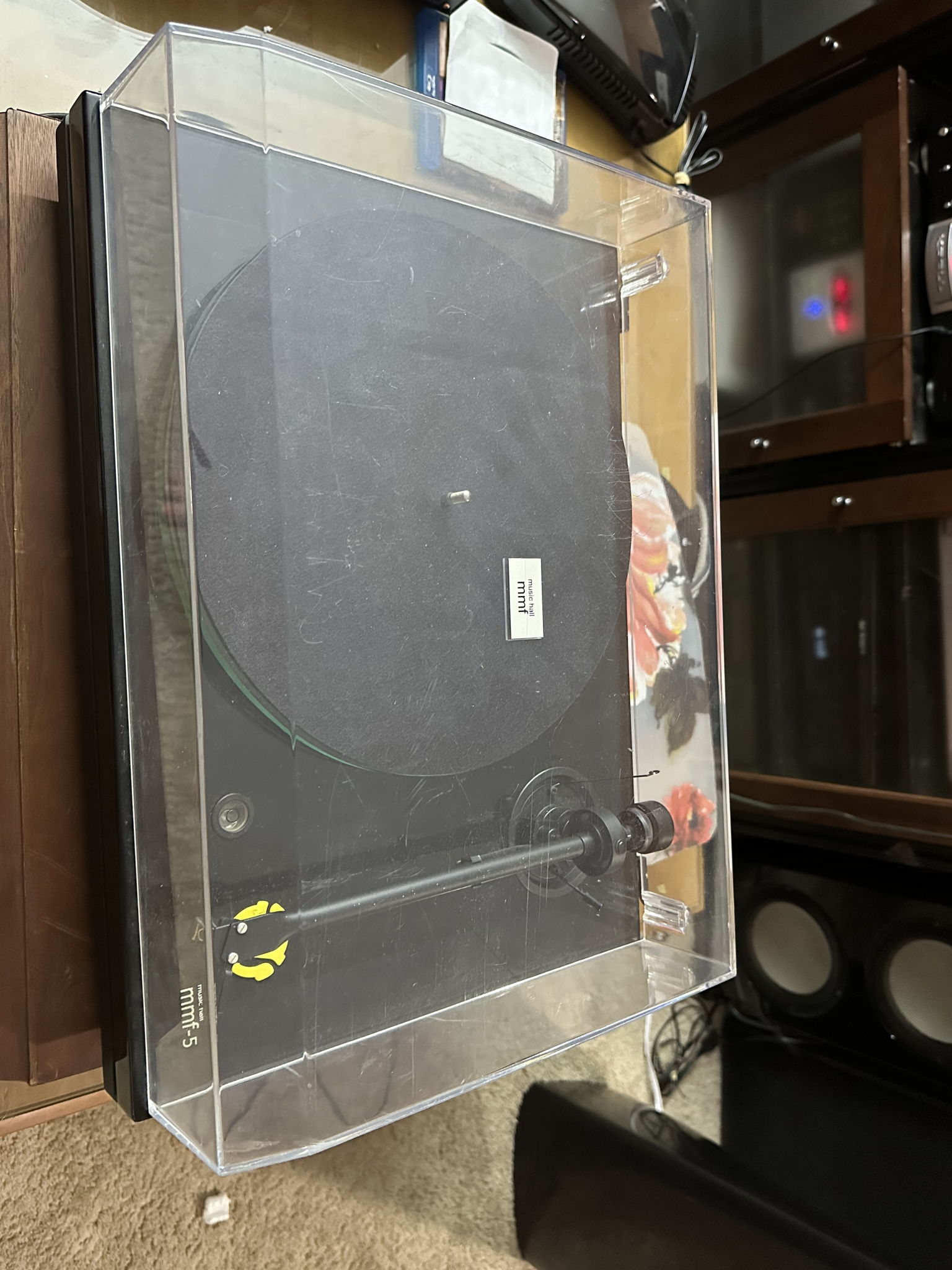 Music Hall MMF-5 Turntable. New Belt and AC Adapter.