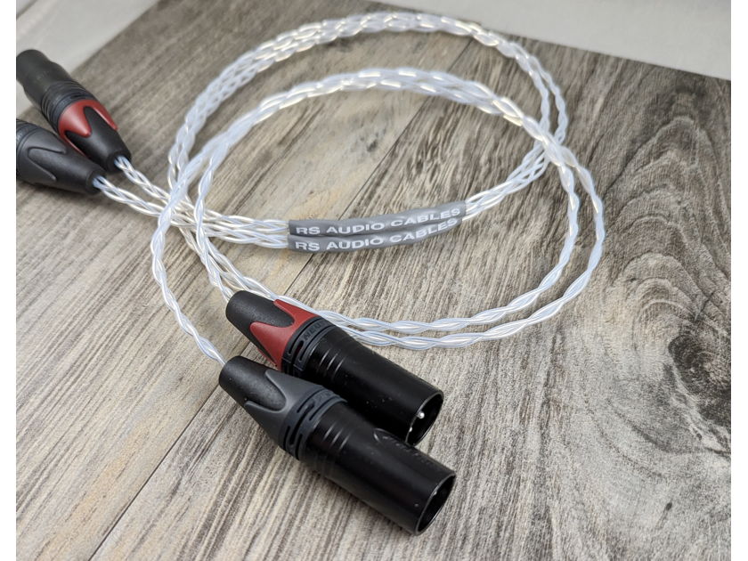New RS Audio Cables Solid Silver Balanced XLR 2.0m Pair Interconnects