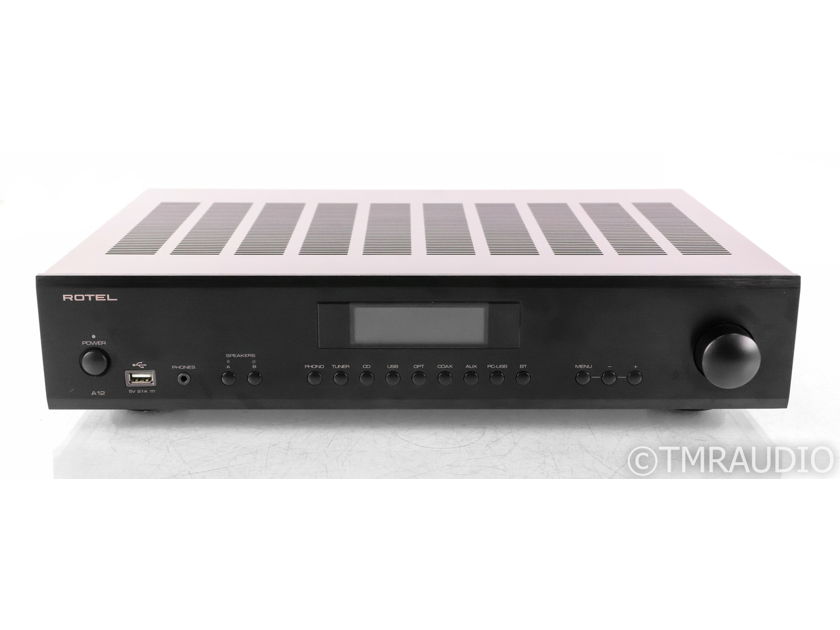 Rotel A12 Stereo Integrated Amplifier; Remote; MM Phono; DAC; USB; Bluetooth (41476)