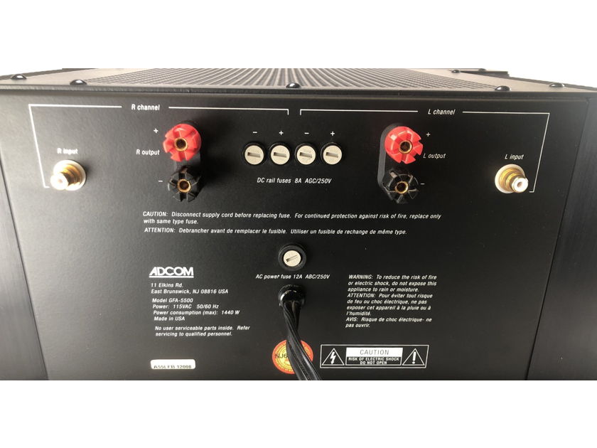 Adcom GFA-5500 Amplifier - 200 Watts Per Channel