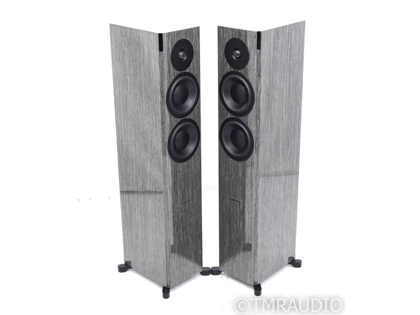 Dynaudio Focus 30 XD Active Floorstanding Speakers; High Gloss Grey Oak Pair (27200)