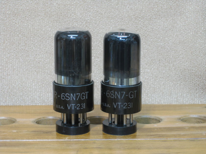 Ken Rad JAN-CKR-6SN7GT VT-231 Matching pair