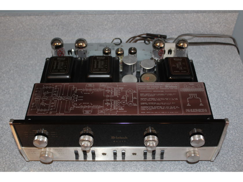 McIntosh MA230 vacuum tube integrated amplifier VINTAGE AMERICAN HI-FI CIRCA 1965