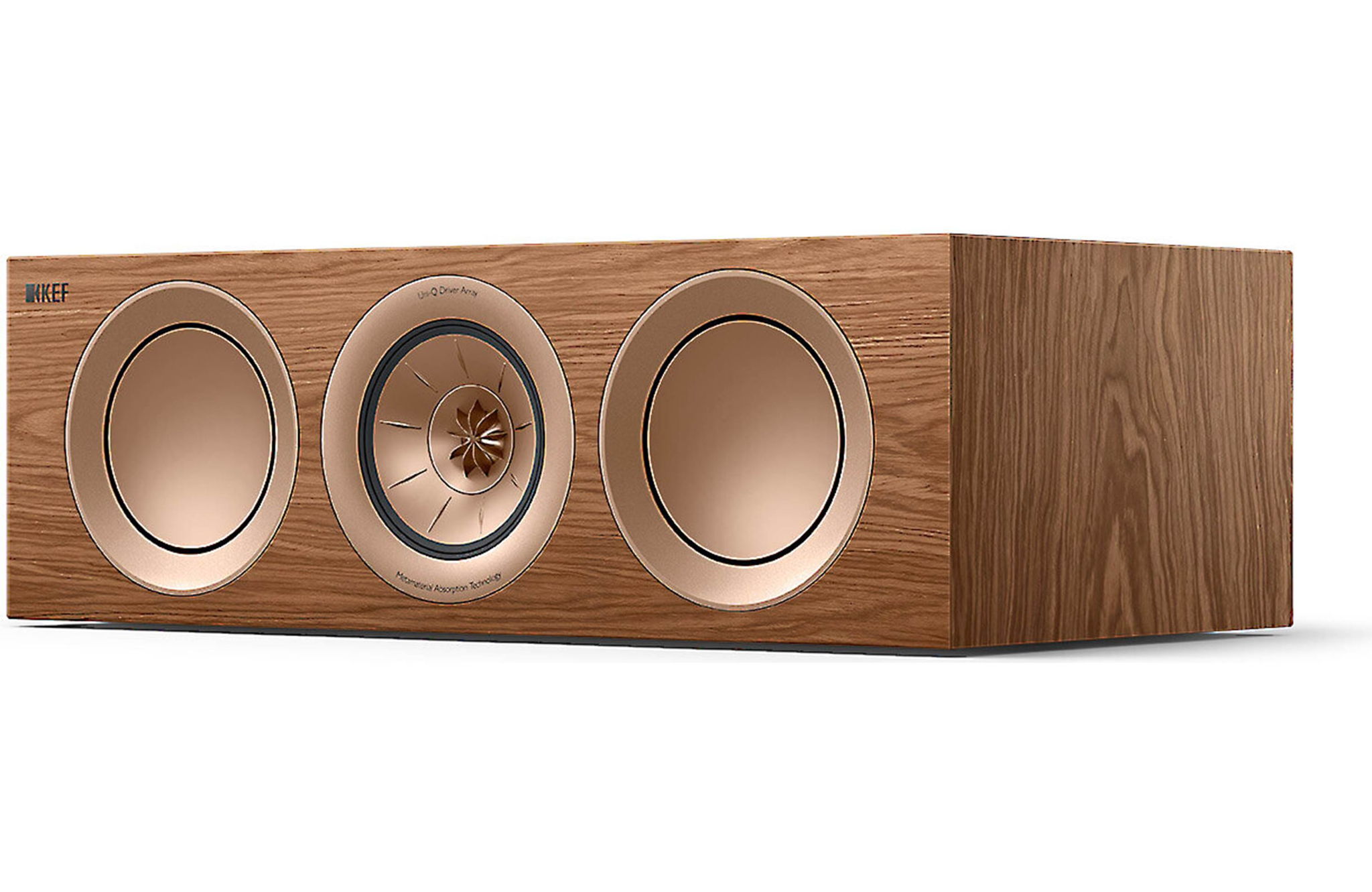 KEF R2 Meta Center channel speaker (Walnut) (Open Box) ...