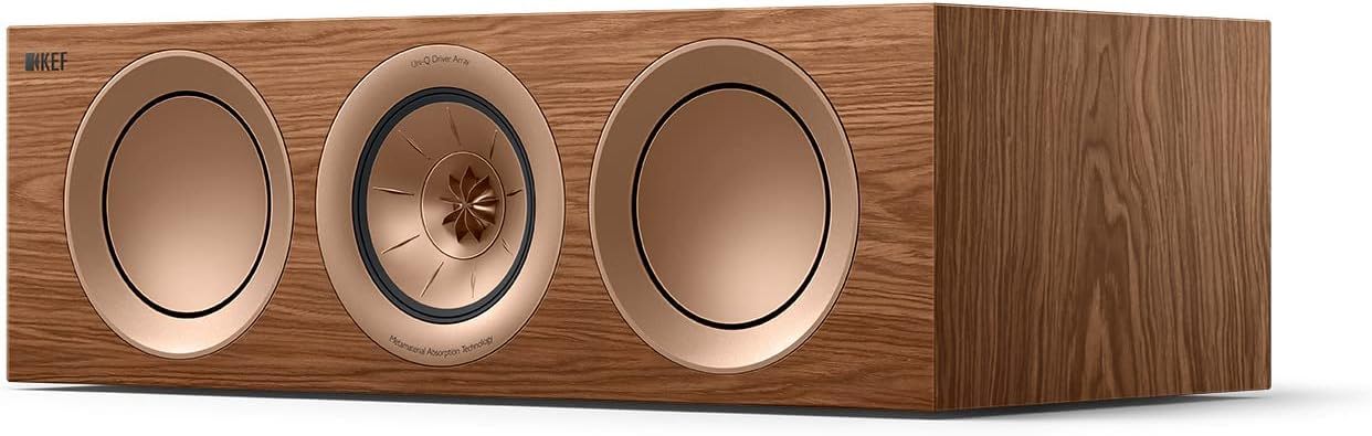 KEF R2 Meta Center channel speaker (Walnut) #1509