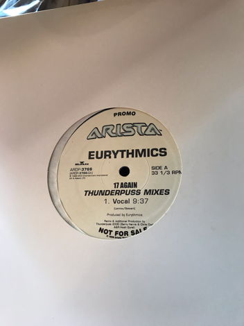 Eurythmics 17 Again Thunderpuss mixes Dj 12"