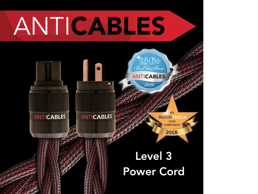 ANTICABLES Level 3 Power Cord  9 ft