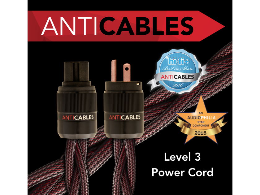 ANTICABLES Level 3 Power Cord  11 ft