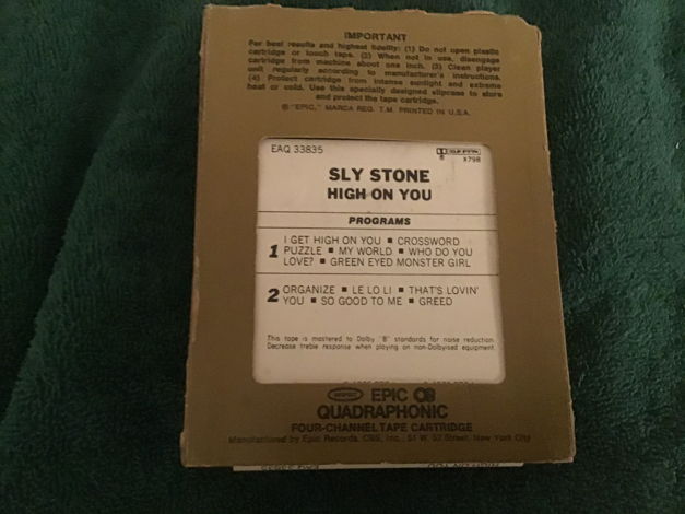 Sly Stone  High On You Quadraphonic 8 Track