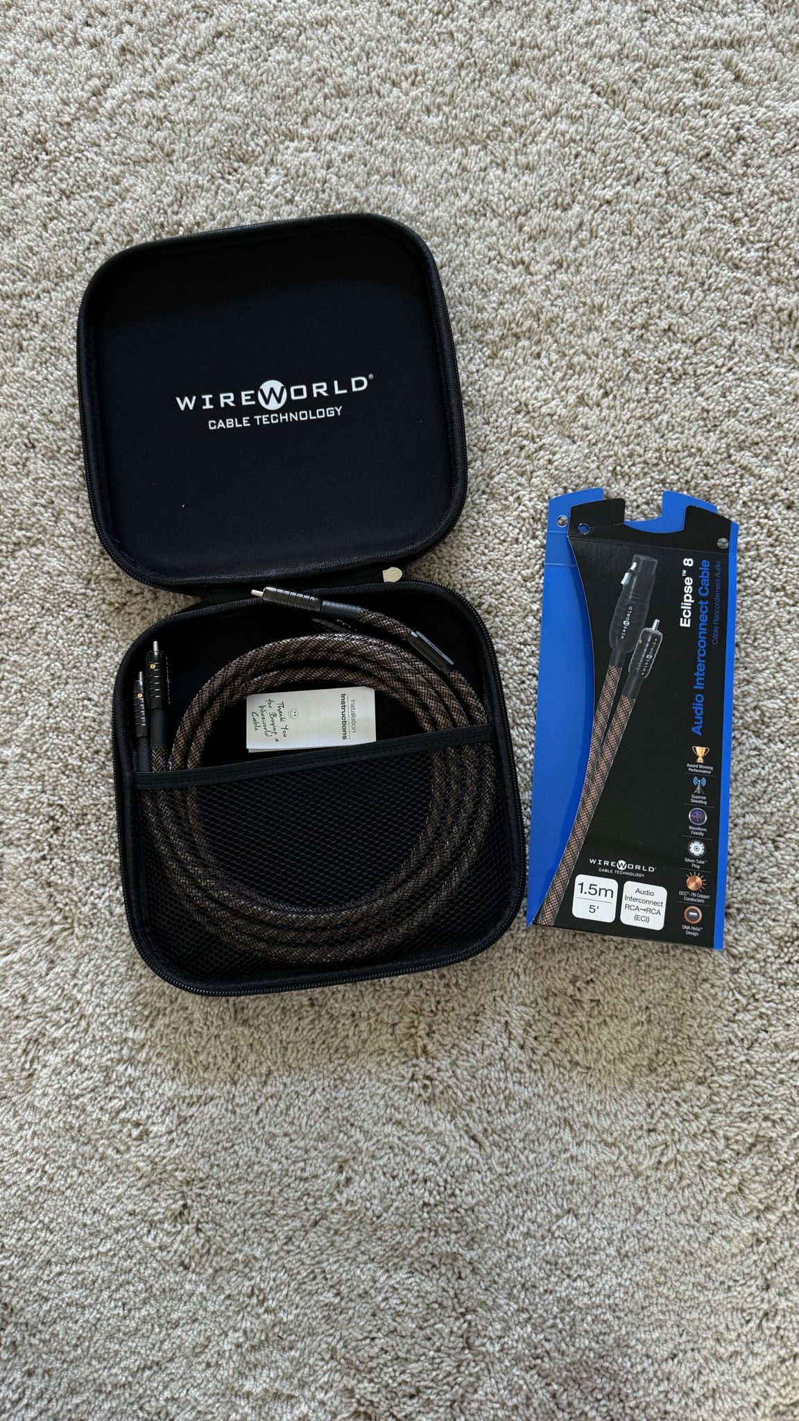 Wireworld Eclipse 8 Interconnect 1.5m RCA 5