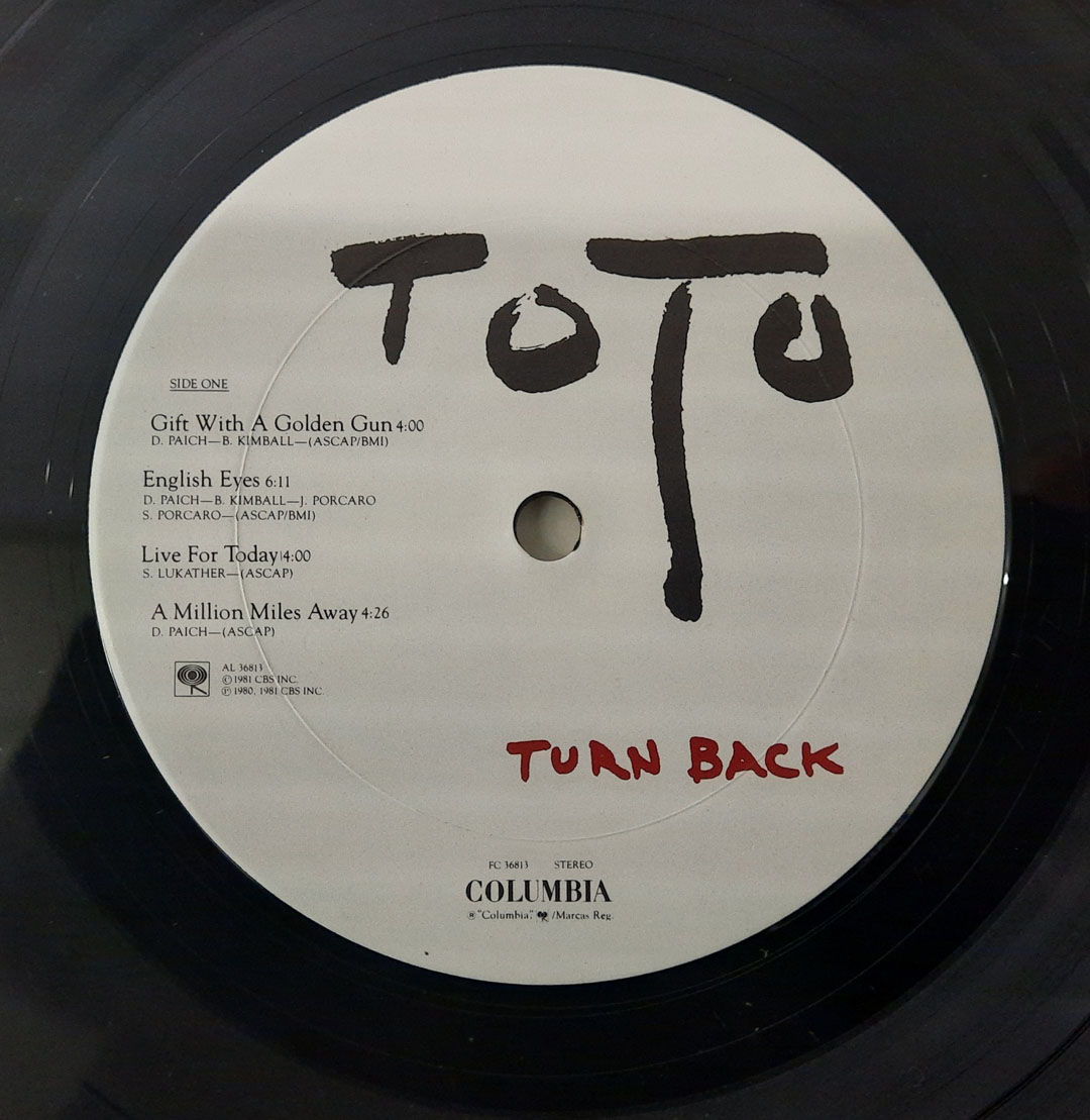 Toto – Turn Back 1981 NM ORIGINAL VINYL LP Columbia FC ... 8
